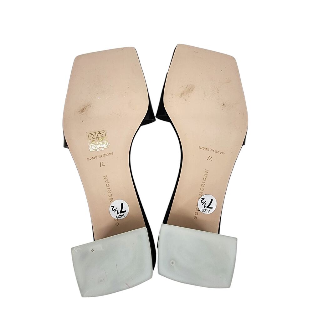 Good American Translucent Strap Square Toe Black … - image 2